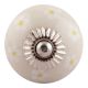 Cream Tiny Flower Ceramic Wardrobe Knobs
